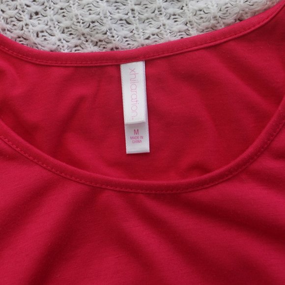 Xhilaration Color-Block A-line Sleeveless Dress (magenta, navy) [size M] - Picture 6 of 7